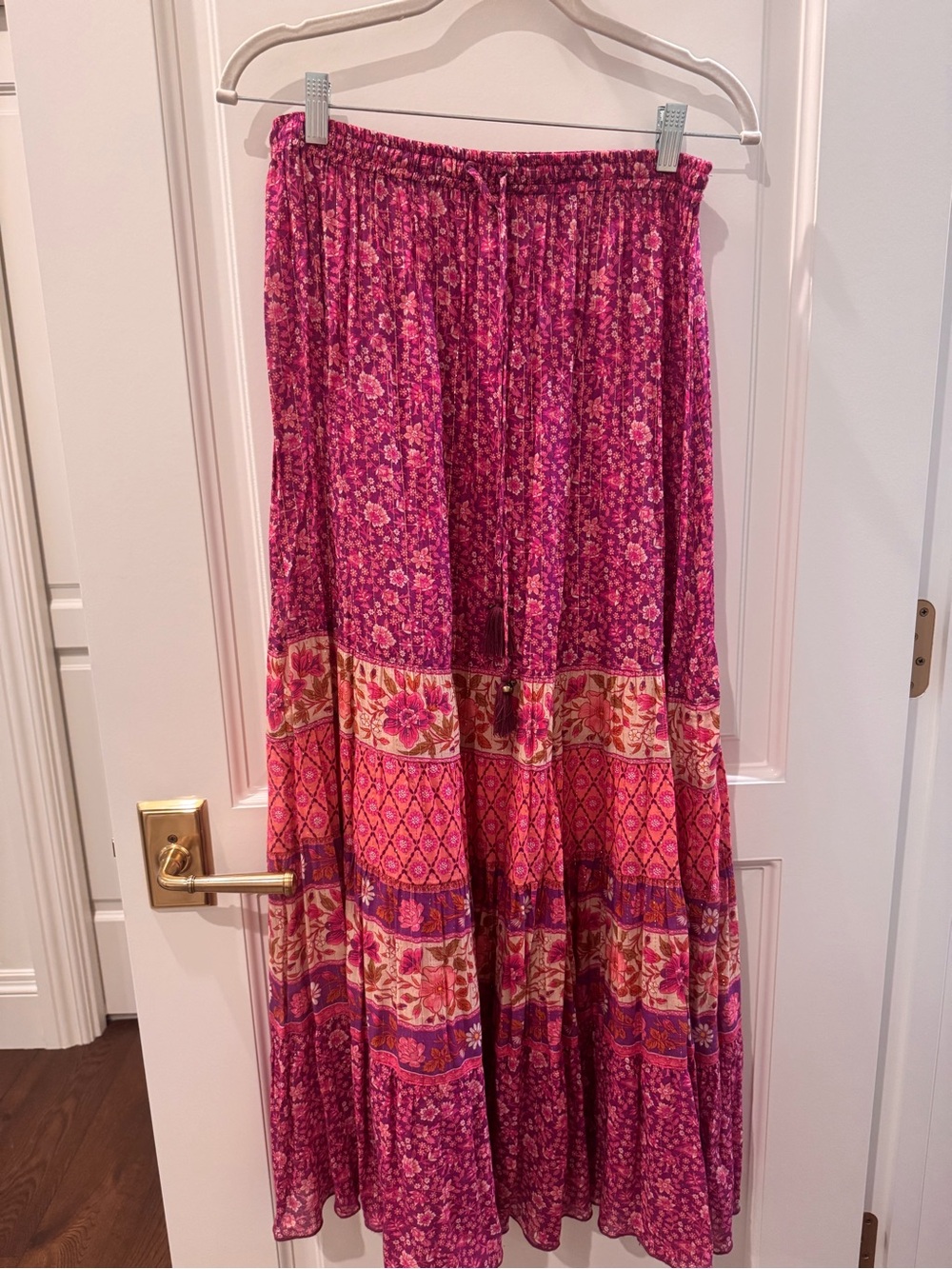 Spell Floral Boho Skirt and Blouse in Fuchsia and Pink - Picture 3 of 6